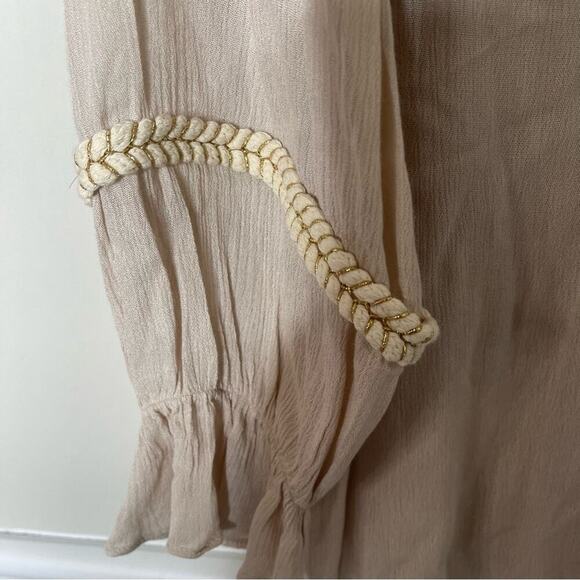 Soft Surroundings tassel clementine long sleeves blouse size large - Picture 6 of 8